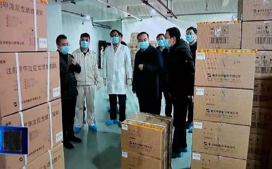 重庆市市长一行来华邦制药调研指导工作